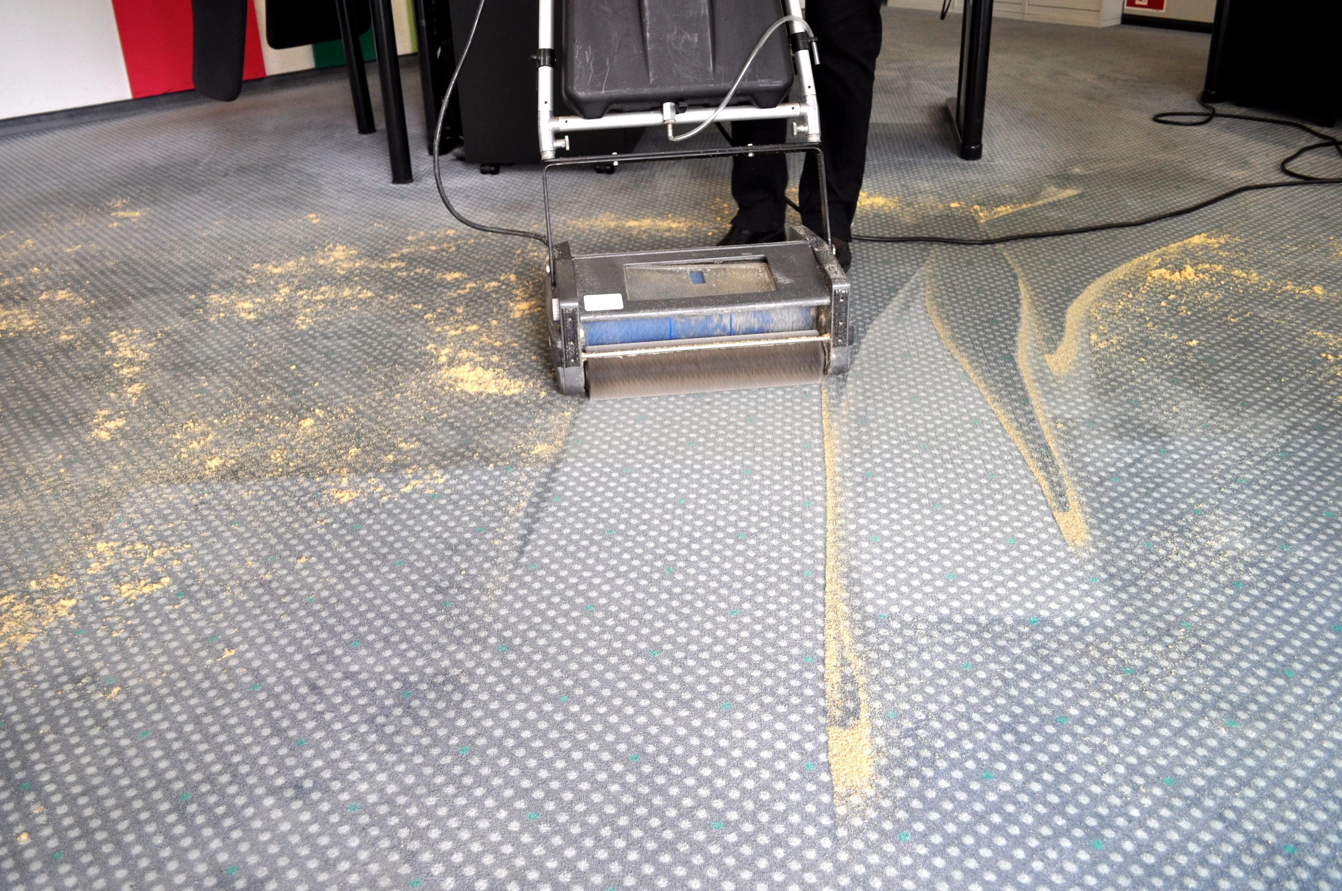 Professionell gereinigter Teppich